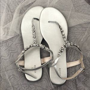 BRAND NEW Silver, Sparkly Sandals
